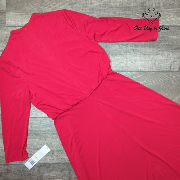 London Style Long Sleeve Midi Dress Size 4 - Picture 7 of 7